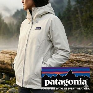 Patagonia Women’s Torrentshell 3L Rain Jacket H2No Birch White Size XL